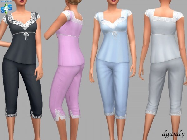  The Sims Resource: Silk PJs   Irene by dgandy