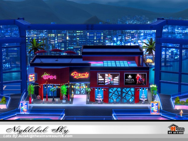  The Sims Resource: Nightclub Sky by autaki