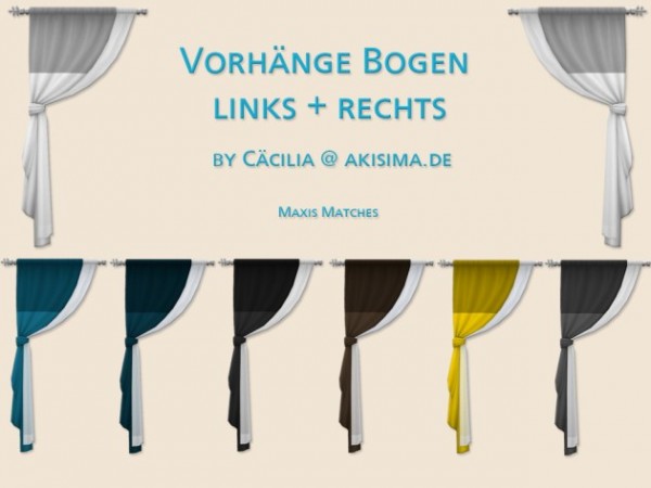 Akisima Sims Blog: Curtain – Bogen