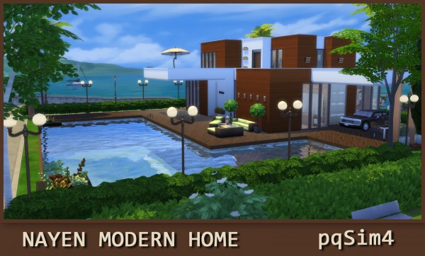  PQSims4: Nayen Modern Home  NO CC