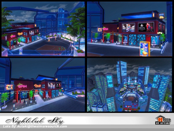  The Sims Resource: Nightclub Sky by autaki