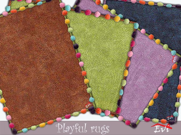  The Sims Resource: Playful Rugs by evi