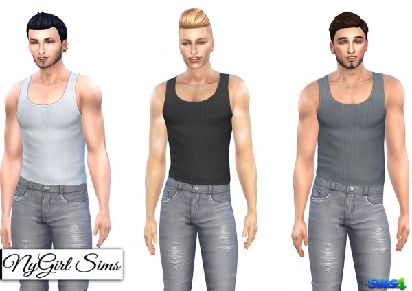 NY Girl Sims: Ribbed Tucked In Tank • Sims 4 Downloads