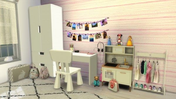  Models Sims 4: Girls bedroom Family House