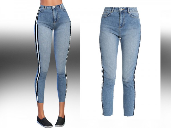  The Sims Resource: Miss Selfridge Relaxed Fit New Style Jeans by Saliwa