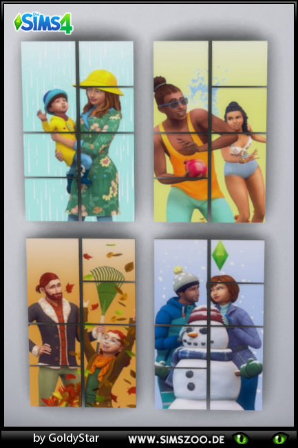  Blackys Sims 4 Zoo: Paintings 2 by GoldyStar