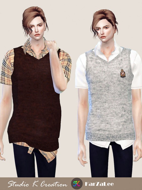  Studio K Creation: Knitted Vest shirt