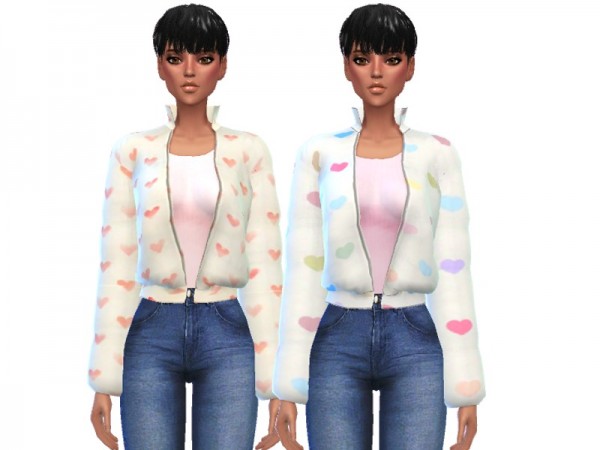  The Sims Resource: Kawaii Bomber Jackets by Wicked Kittie