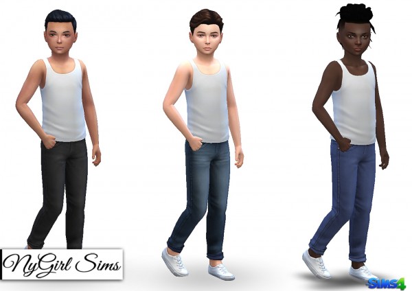  NY Girl Sims: Cuffed Jean for Children