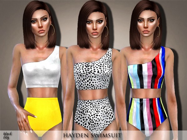  The Sims Resource: Hayden Swimsuit by Black Lily