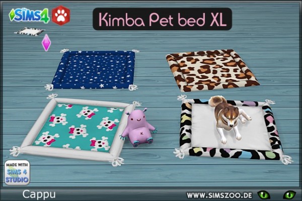  Blackys Sims 4 Zoo: Kimba Pet bed XL by Cappu