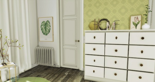  Liney Sims: Green Nature Apartment Room