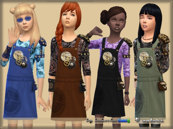  The Sims Resource: Steampunk Dress by bukovka
