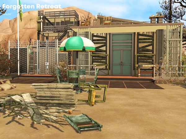  The Sims Resource: Forgotten Retreat house by Pralinesims