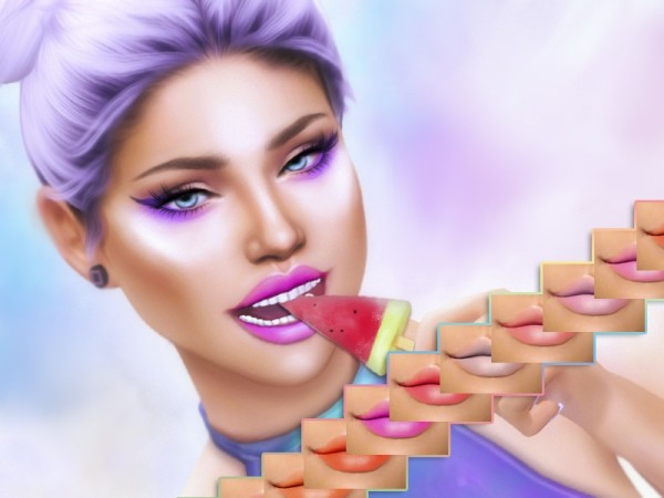  The Sims Resource: Macie Lipstick by KatVerseCC