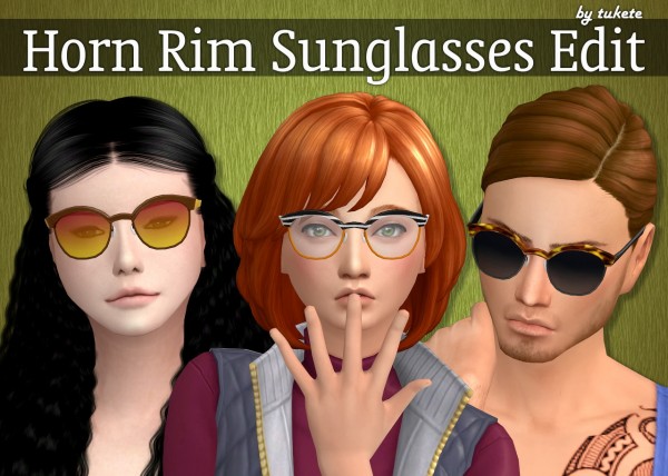  Around The Sims 4: Seasons Horn rimmed Eyeglasses Edit