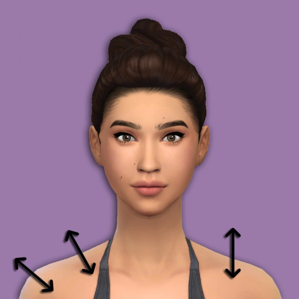  Mod The Sims: Shoulder Height Slider by Hellfrozeover
