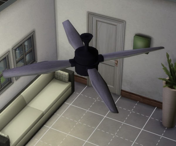  Mod The Sims: Ceiling fan with built in lamp by Jokerman