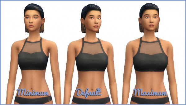  Mod The Sims: Chest Width Slider by Hellfrozeover