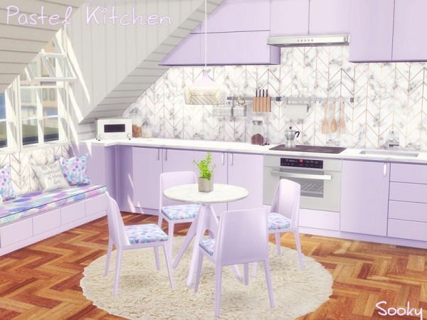  The Sims Resource: Pastel Kitchen by Sooky