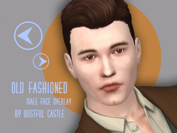  The Sims Resource: Old fashioned   face overlay by WistfulCastle