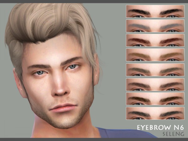  The Sims Resource: Eyebrows N6 by Seleng