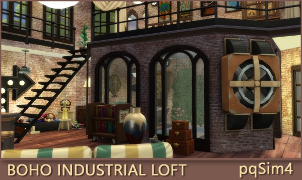  PQSims4: Boho Industrial Loft