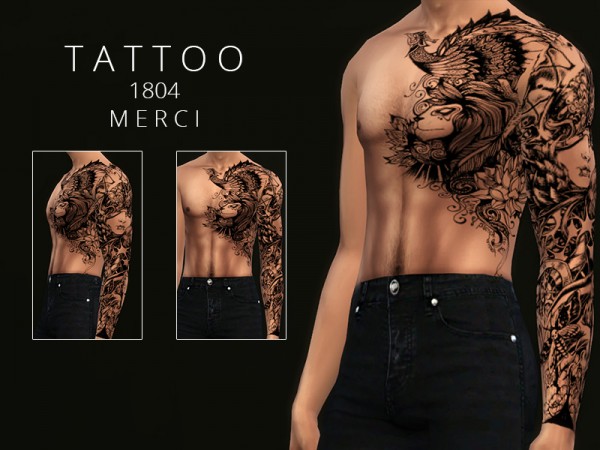  The Sims Resource: Tattoo 1804 by Merci