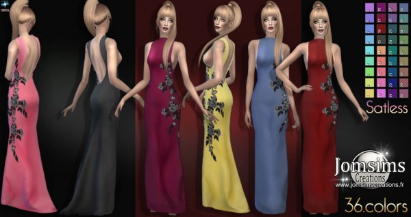  Jom Sims Creations: Satless dress