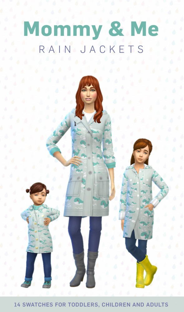 Simplistic: Mommy and Me Rain jackets