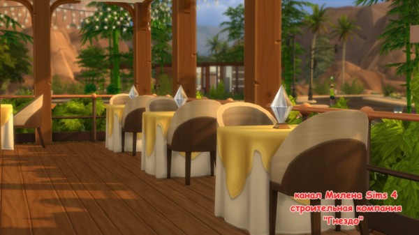  Sims 3 by Mulena: Cocktail bar Warm valley