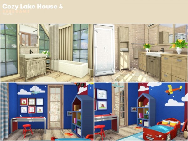  The Sims Resource: Cozy Lake House 4 by Pralinesims