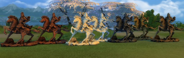  Simsworkshop: Chinese Horseman warrior by BigUglyHag