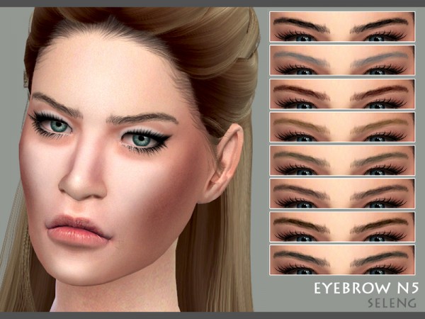 The Sims Resource: Eyebrows N5 by Seleng