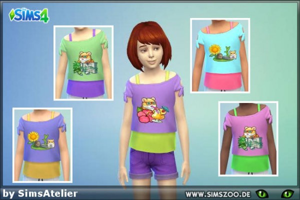  Blackys Sims 4 Zoo: Summer top by SimsAtelier