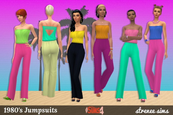  Strenee sims: 1980s Jumpsuits