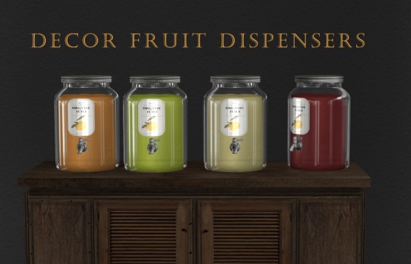 Leo 4 Sims: Fruit dispensers