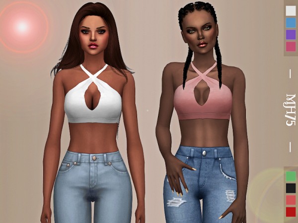  The Sims Resource: Cool Halter Tops by Margeh 75