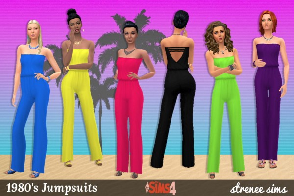  Strenee sims: 1980s Jumpsuits