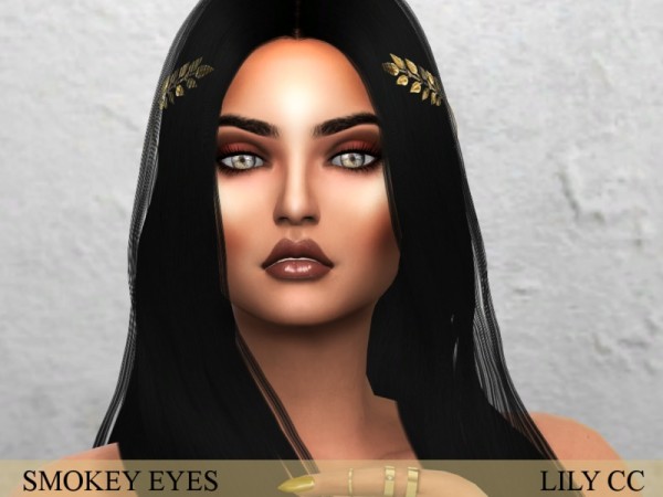  The Sims Resource: Smokey Eyes by lily cc