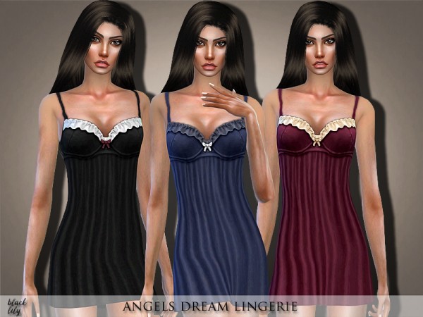  The Sims Resource: Angels Dream sleepwear by Black Lily
