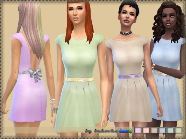 The Sims Resource: Dress Tenderness by bukovka • Sims 4 Downloads