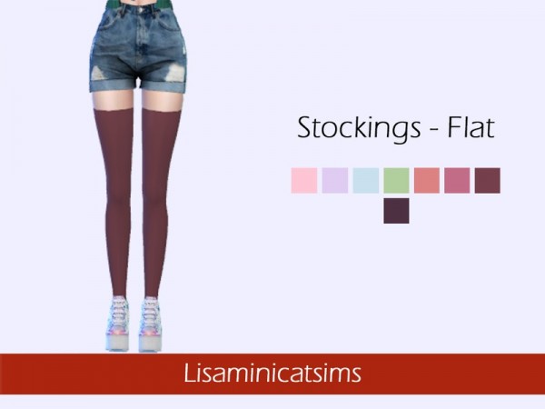  The Sims Resource: Stockings Flat by Lisaminicatsims