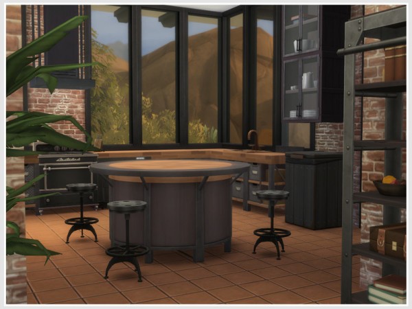  The Sims Resource: Industrial Home (No CC) by Philo