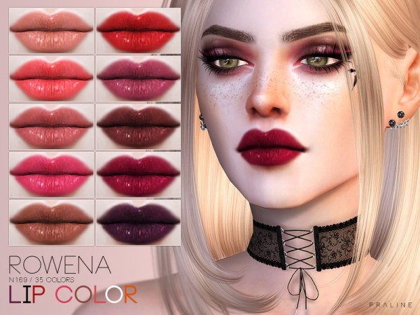  The Sims Resource: Rowena Lip Color N169 by Pralinesims