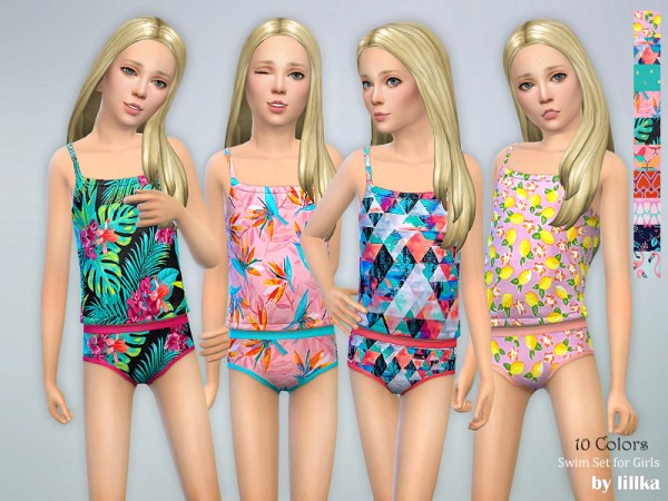  The Sims Resource: Swim Set for Girls by lillka
