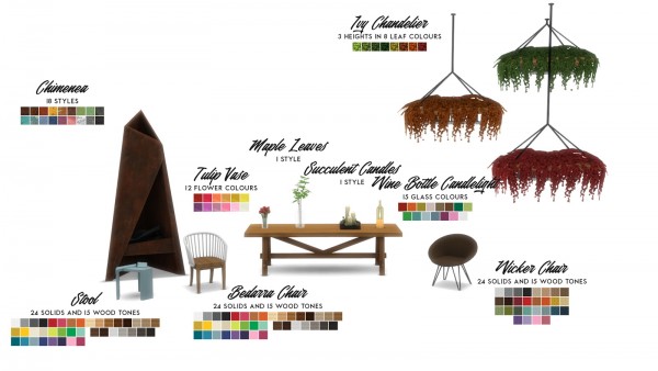  Simsational designs: Oasis Chic Dining Outdoor Furniture Set