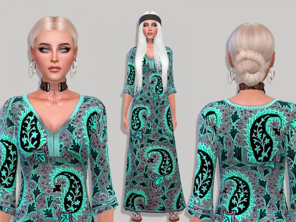  The Sims Resource: Wight dress by Simalicious