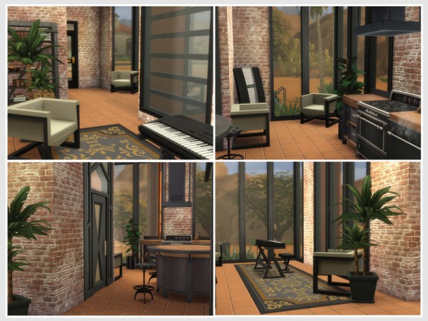  The Sims Resource: Industrial Home (No CC) by Philo
