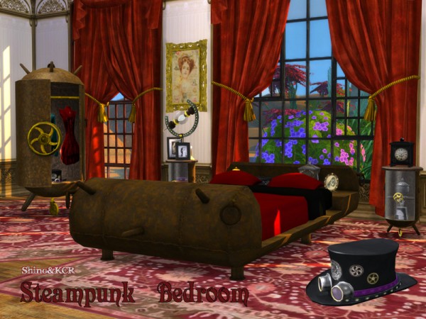  The Sims Resource: Bedroom Steampunk by ShinoKCR